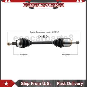 Annfz20260414-10 Carcraze 8 Rear Right Cv Axle Shaft Joint For Dodge Challenger 6.4l Rwd 2015 2016 2017