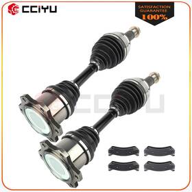 Z83263918g Cciyu Front 4 Brake Ceramic Pads 2 Cv Axle For Chevrolet Silverado1500 5.3l 2000-06