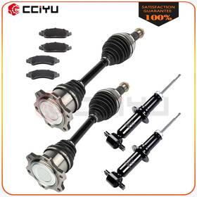 Cciyu Z83265918g For Gmc Sierra 1500 5.3l 2008-2013 Front Cv Axle And Brake Pads Shock Struts