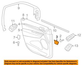 1nc24dx9ac Chrysler Oem 11-19 Grand Cherokee-door Trim Panel Cap Right