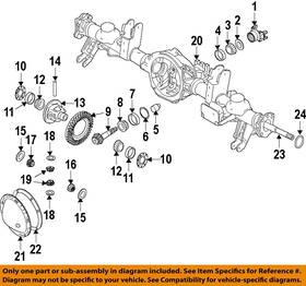 5072498aa Chrysler Oem 02-10 Aspen Rear Suspension Axle Housing-bearing