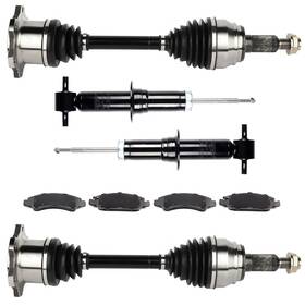 11874944 Csdex 8pcs Front Cv Axle And Brake Pads Struts For Chevrolet Silverado 1500 2008-2013