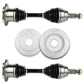 11874946 Csdex 2pcs Front Brake Discs Rotors Cv Axle For Gmc Sierra 1500 Classic 2007