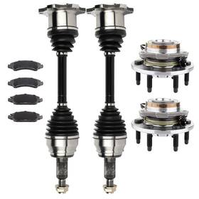 11886824 Csdex Front Cv Axle Brake Pads Wheel Hub Bearing For Chevrolet Tahoe 5.3l 2011-2014