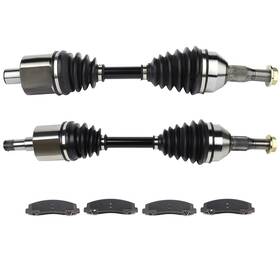 12497053 Csdex 6pcs Front Cv Axle Brake Ceramic Pads For Buick Lacrosse 2008-2009 5.3l 5328cc