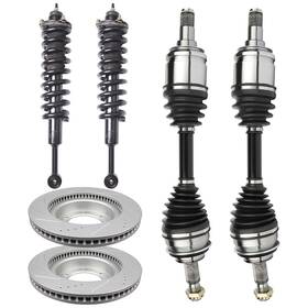12867479 Csdex For Toyota Fj Cruiser 2007 2008-2014 Complete Struts Front Cv Axle Brake Rotors