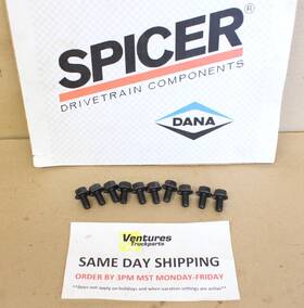 706017-3x Dana Spicer 32171 18437 Genuine 44 Differential Cover Bolts 10 Ea. Serrated Flange