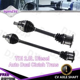 Djp-ncv72103 Djpusa Parts Front Lh And Rh Pair Cv Axle Shaft For Vw Jetta 2.0l Diesel Auto Dual Clutch 09-15