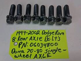 06034800 Dodge 1994-2002 Ram 2500 3500 8 Oem Rear Axle Flange Bolts Single Used