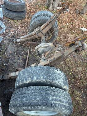 603651-2 Dodge D350 Truck Dana 70 Dually Rear Axle 4.56 Gears Leaf Differential Assembly