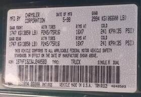 434-01889b Dodge Truck Front Axle 4 Wheel Abs 3.55 Ratio Fits 98 1500 Pickup 25018648