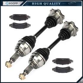 Ec83263501p Eccpp For Chevrolet Silverado 1500 4.3l 2008-2015 Front Cv Axle Brake Ceramic Pads