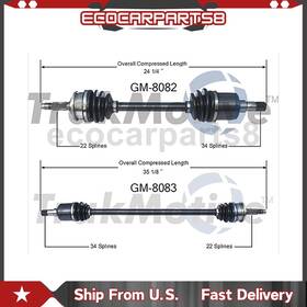 Wheqy20251224-542 Ecocarparts8 2pcs Front Cv Axle Shaft For Geo Storm 1.6l Manual 1990 1991 1992 1993