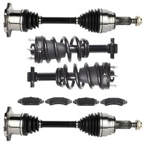 Everpartstorecs 13485050 Brake Pads Complete Struts Front Cv Axles For Gmc Yukon 5.3l 2011-2014