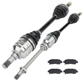 10142254 Fly-autopartsclub Front Brake Ceramic Pads Cv Axle For 1992-2001 Toyota Camry 2.2l 2164cc L4