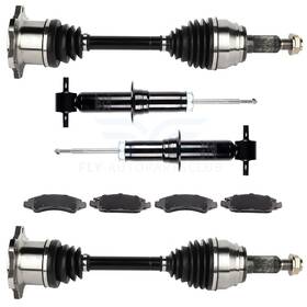 10142276 Fly-autopartsclub Cv Axle&brake Pads&shock Struts For 2008-13 Gmc Sierra 1500/chevy Silverado 1500