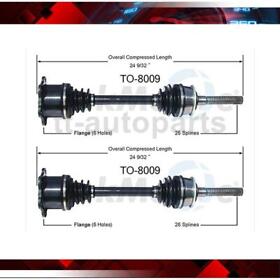 Ttau220621028121 For 1993-1998 Toyota T100 Trak Motive Cv Axle Shaft Front Left Right 2x Tt
