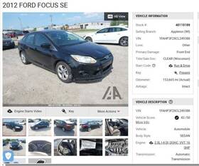 490-01097l Ford Driver Rear Knuckle/stub Gasoline 1.0l Vin E 8th Digit Fits 12-18 Focus 4314595