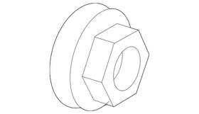 Ford 6s4z-3b477-aa Genuine Axle Nut