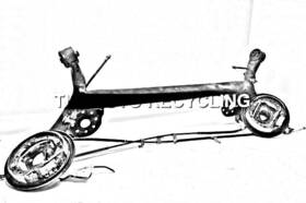 Dv6z1104a Ford Loaded Beam Axle Complete With Hubs Fits 14-18 Transit Connect Oem