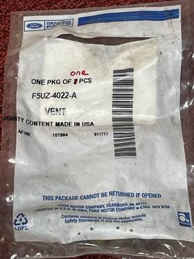 F5uz-4022-a Ford New Genuine Vent Asy - Rear Axle F5uz4022a / Oem