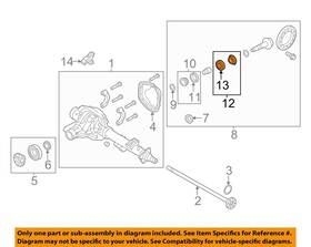 Doaz4630aa Ford Oem 11-16 F-250 Super Duty Axle Housing-inner Bearing