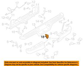 Fu5z14489a Ford Oem 10-23 F-150 Lightning Trailer Hitch Components-connector