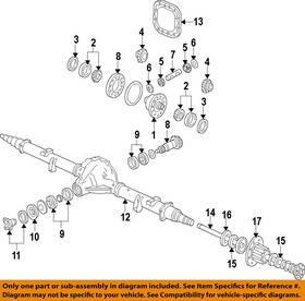 Hc3z1s175b Ford Oem 17-22 F-350 Super Duty Rear Suspension Axle-seal