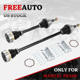 120sc2073027028 Freeauto Pair Front Cv Axle Shaft Set For Vw Beetle Golf Jetta Manual Trans 1h0407271c