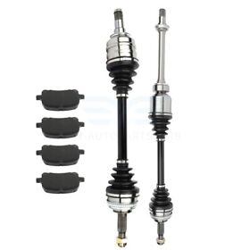 10142256 Front Brake Ceramic Pads Cv Axle Shaft For 1999-2001 Toyota Solara Se 2.2l L4
