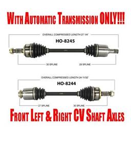 144249 Front Cv Shaft Axles For Honda Accord 3.5l Automatic Transmission 2008-2012