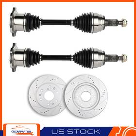 Gd832636car Gdcarpartsin Front For Silverado 1500 6.0l 6.2l 4.8l 5.3l 2007-2013 Cv Axle Brake Rotors