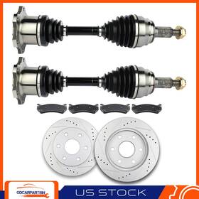 Gd832643car Gdcarpartsin Front For Chevrolet Suburban 1500 5.7l 5.3l 00-06 Cv Axle Brake Pads And Rotors