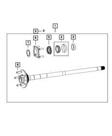 68507419aa Genuine Mopar Axle Drive Shaft Seal