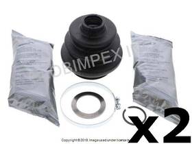Ft69-ft79 Gkn Loebro 300-508 For Porsche Rear L/r Outer / Inner Axle Boot Kit 2
