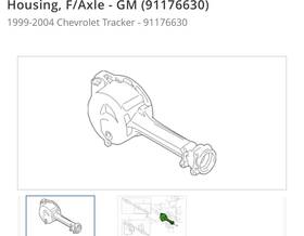 91176630 Gm New Original Housing F/axle - 1999-2004 Chevrolet Tracker