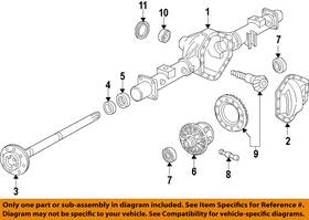 25824252 Gm Oem 14-18 Sierra 1500 Rear Suspension Axle Housing-bearing