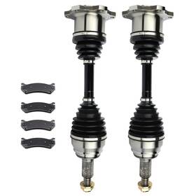 13123290 Goodypartsparts Front Brake Ceramic Pads Cv Axle For 2000-2006 Chevrolet Suburban 1500