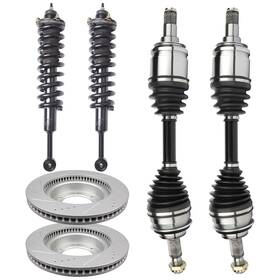 13123308 Goodypartsparts Front Cv Axle Brake Rotors Struts For 2007-2014 Toyota Fj Cruiser