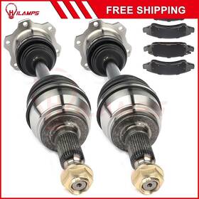 12474384 Hilamps Fits Chevrolet Silverado 1500 4.3l 2008-2015 Front Cv Axle Brake Ceramic Pads