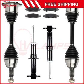 12474391 Hilamps For Gmc Sierra 1500 Chevy Silverado 08-13 Front Cv Axle And Brake Pads&struts