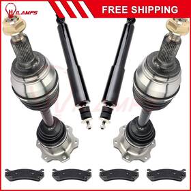 12474392 Hilamps Cv Axle Brake Pads Struts For Chevrolet Silverado 1500 Gmc Sierra 02-04