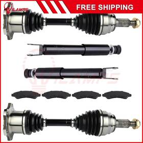 12474393 Hilamps For Chevy Silverado 1500 6.0l 2005-2006 Front Cv Axles And Brake Pads Struts