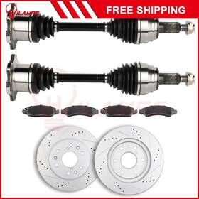12474429 Hilamps For Chevrolet Silverado 1500 Gmc Sierra 4.8l Cv Axles Brake Pads And Rotors