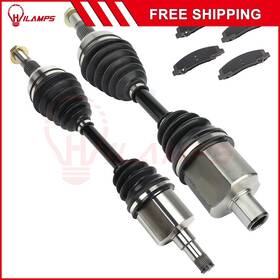 12474433 Hilamps For Chevy Monte Carlo Buick Allure Lacrose5.3l Front Cv Axles Brake Ceramic Pads