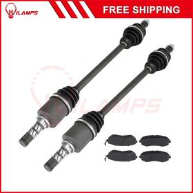 12881002 Hilamps Fits Subaru Outback Legacy 2.5l 3.0l 2005-09 Front Brake Ceramic Pads Cv Axle