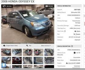 490-59075r Honda Passenger Right Rear Knuckle/stub Fits 05-10 Odyssey 4267644