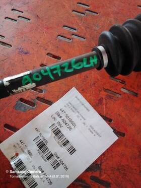 447-50166bl Hyundai Driver Left Axle Shaft Front Manual Transmission Fits 07-11 Accent 2762097