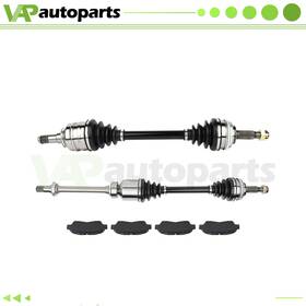 Ic83254101l Ignitionco Fits Toyota Camry 2.2l Xle Le 1992-2001 Front Cv Axle Shaft Brake Ceramic Pads
