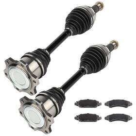 Imcarparts Imc832635pc01 Cv Axle Shaft Brake Ceramic Pads For Gmc Sierra 1500 2007-18 Front